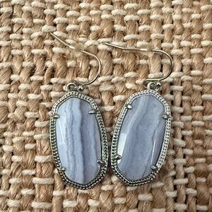 Kendra Scott Blue Lace Agate Danielle Earrings